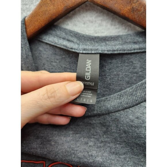 Georgia Bulldogs T-Shirt Gildan Softstyle Athletic Fit Gray L - Picture 3 of 4